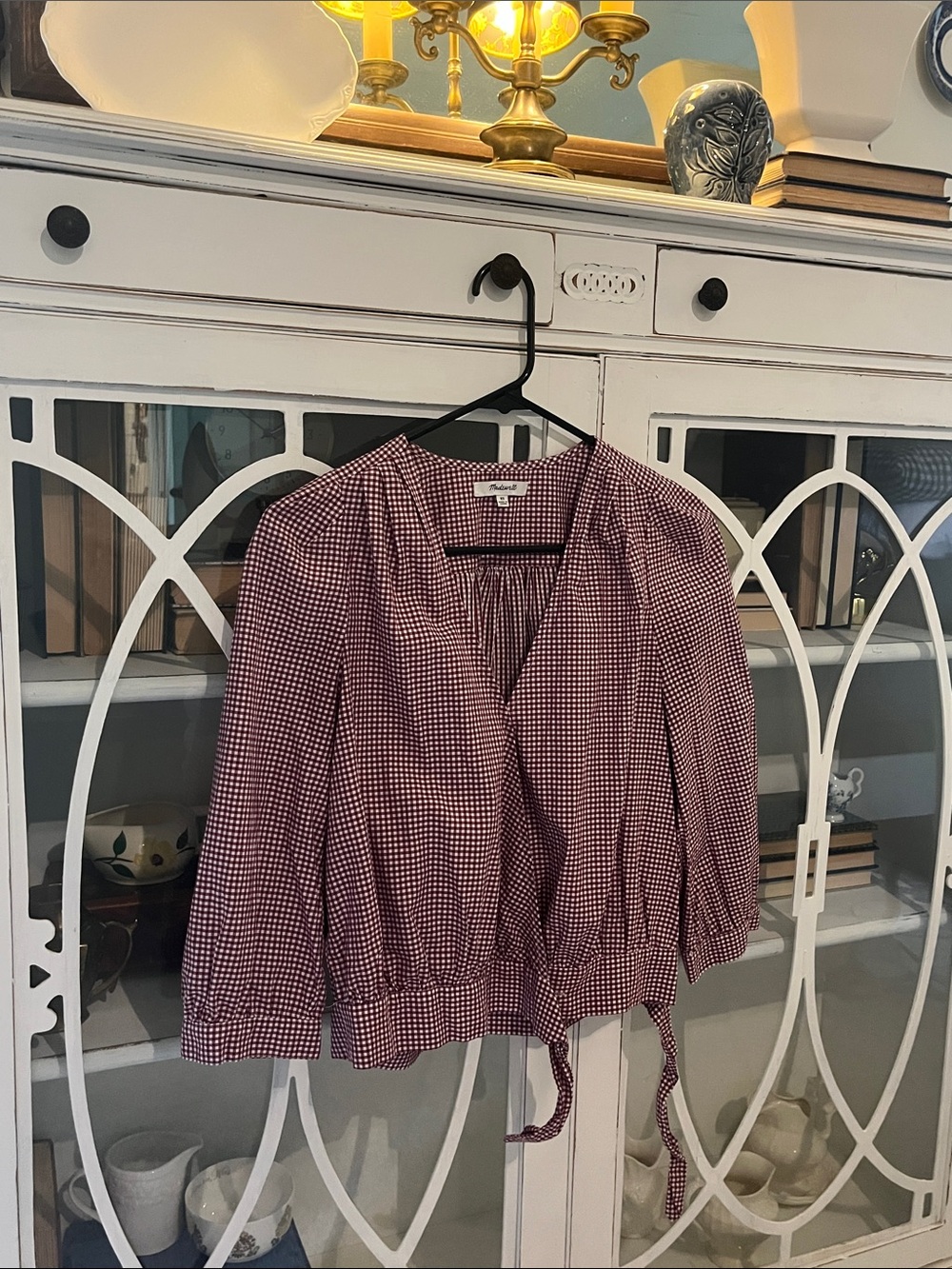 Madewell gingham top
